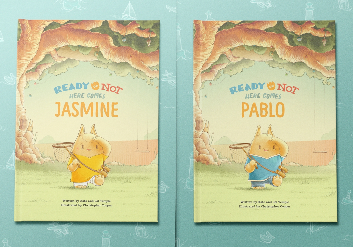 An image showing two variations of the front cover of the Ready Or Not book